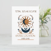 Totale Solar Eclipse Custom Kaart (Staand voorkant)