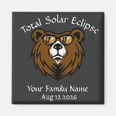 Totale Solar Eclipse Custom Magneet (Voorkant)