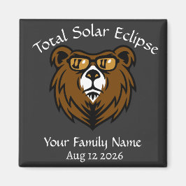 Totale Solar Eclipse Custom Magneet