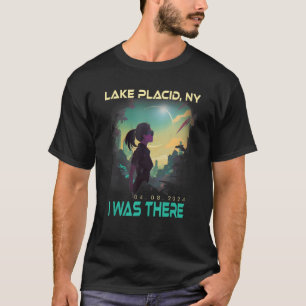 Totale Solar Eclipse Esthetisch Meisje Lake Placid T-shirt
