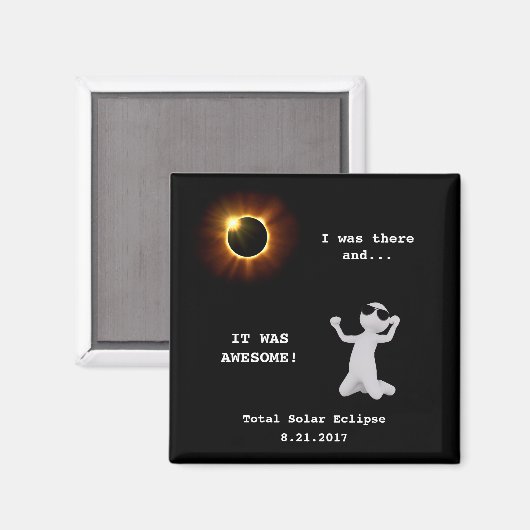 Totale Solar Eclipse Magnet (Voorkant / Achterkant)