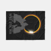 Totale Solar Eclipse Sasquatch Artwork - Big Foot  Fleece Deken (Voorkant (Horizontaal))