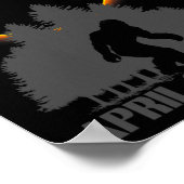 Totale Solar Eclipse Sasquatch Artwork - Big Foot Poster (Hoek)