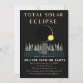 Totale Solar Eclipse Viewing Party Uitnodiging (Voorkant)
