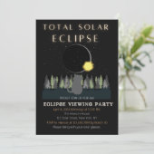 Totale Solar Eclipse Viewing Party Uitnodiging (Staand voorkant)