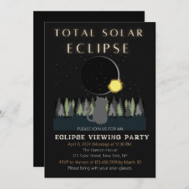 Totale Solar Eclipse Viewing Party Uitnodiging