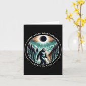 Totale Solar Squatchclipse Eclipse Bigfoot Sasquat Kaart (Gele Bloem)