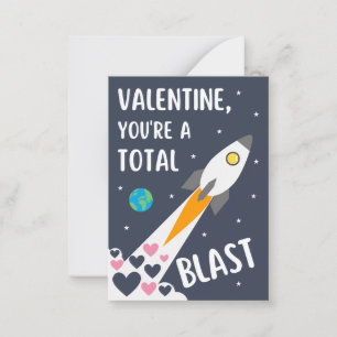 Totale Valentijnsdag voor laatste klaslokaal Notitiekaartje