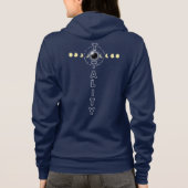 totale verduistering | Hoodie met volledige rits v (Achterkant)