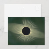 Totale verduistering van de  kunst van de zon briefkaart (Voorkant / Achterkant)