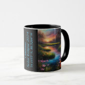 Totale Verduistering van De Zon GPS Lente Bloemen  Mok (Voorkant rechts)