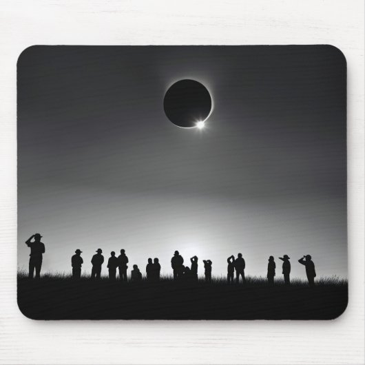 Totale verduistering van de zon muismat (Voorkant)
