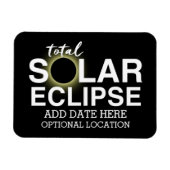 Totale zonnecrisis 2017 - Aangepaste datum en loca Magneet (Horizontaal)