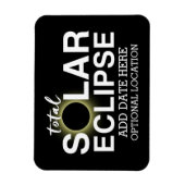 Totale zonnecrisis 2017 - Aangepaste datum en loca Magneet (Verticaal)