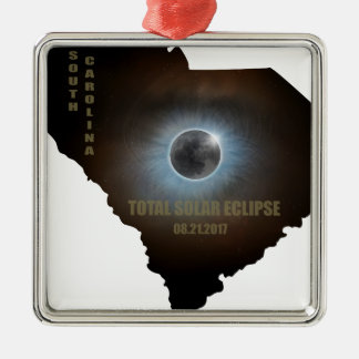 Totale zonnecrisis in South Carolina Metalen Ornament