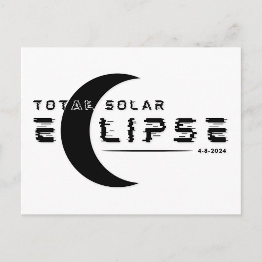 TOTALE ZONNEVERDUISTERING 2024 BRIEFKAART (Voorkant)