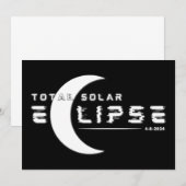 TOTALE ZONNEVERDUISTERING 2024  KAART (Voorkant / Achterkant)
