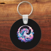 Totale zonneverduistering eenhoorn sleutelhanger (Voorkant)