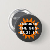 Totale ZonneVerduistering I Mooned de Zon Ronde Button 5,7 Cm (Voorkant /achterkant)