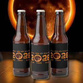 Totale Zonsverduistering 12 augustus 2026 Bier Etiket