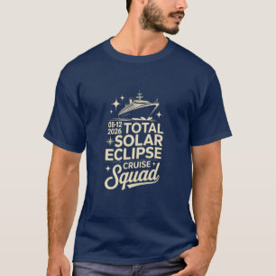 Totale Zonsverduistering 12 augustus 2026 Cruise S T-shirt