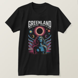 Totale Zonsverduistering 12 augustus 2026 Groenlan T-shirt