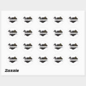 Totale Zonsverduistering 12 augustus 2026 – IJslan Ronde Sticker (Vel)