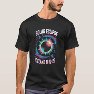 Totale Zonsverduistering 12 augustus 2026 IJsland T-shirt