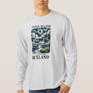 Totale Zonsverduistering 12 augustus 2026 IJsland T-shirt