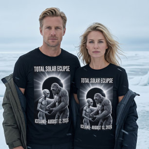 Totale Zonsverduistering 12 augustus 2026 IJsland T-shirt
