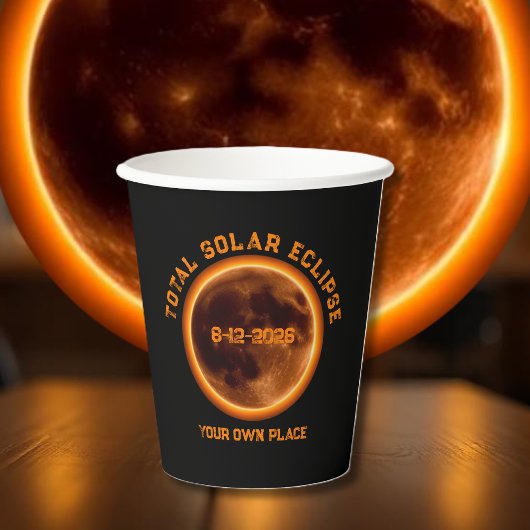 Totale Zonsverduistering 12 augustus 2026 Papieren Bekers