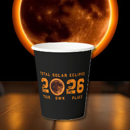 Totale Zonsverduistering 12 augustus 2026 Papieren Bekers