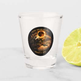 Totale Zonsverduistering 12 augustus 2026 Shot Glas