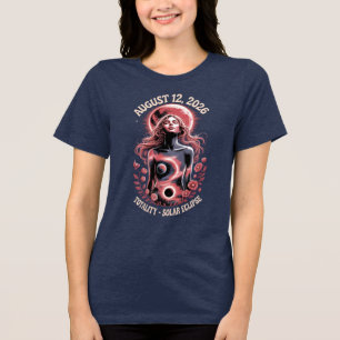 Totale Zonsverduistering 12 augustus 2026 Totalite Tri-Blend Shirt