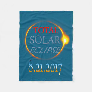 Totale Zonsverduistering 2017 Fleece Deken