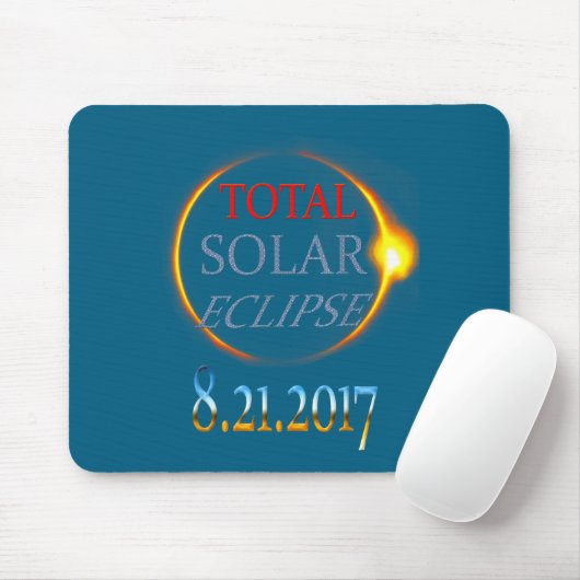 Totale Zonsverduistering 2017 Muismat (Met muis)