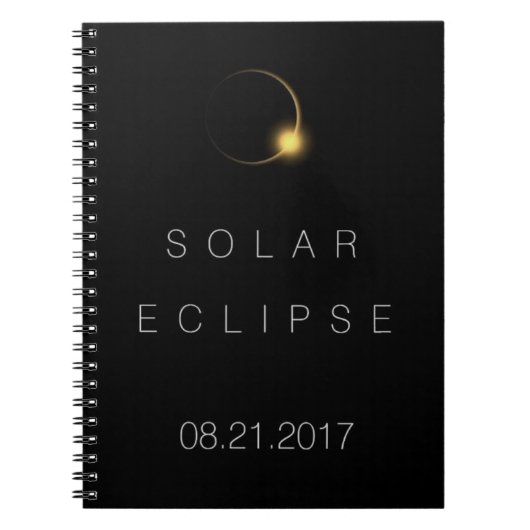 Totale Zonsverduistering 2017 Notitieboek (Voorkant)