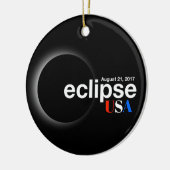 Totale zonsverduistering 2017 - USA Keramisch Ornament (Links)