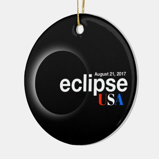 Totale zonsverduistering 2017 - USA Keramisch Ornament (Links)