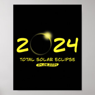 Totale Zonsverduistering 2024 04.08.24 Poster
