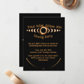 Totale Zonsverduistering - 2024 aangepaste datum O Notitiekaartje (Voorkant / Achterkant in situ)