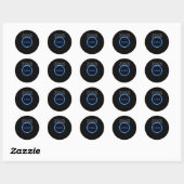 Totale Zonsverduistering 2024 Amerika 040824 Astro Ronde Sticker (Vel)