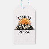 Totale Zonsverduistering 2024 Cadeaulabel (Achterkant)