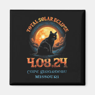 Totale Zonsverduistering 2024 Cape Girardeau Misso Magneet
