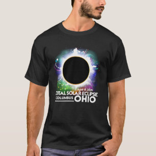 Totale Zonsverduistering 2024 Columbus OHIO totali T-shirt