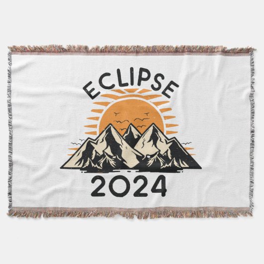 Totale Zonsverduistering 2024 Deken (Voorkant)