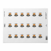 Totale Zonsverduistering 2024 Etiket (Full Sheet)