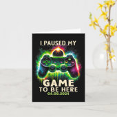 Totale Zonsverduistering 2024 Gamer I Pauzeerde Mi Kaart (Gele Bloem)