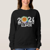 Totale Zonsverduistering 2024 ILLINOIS Amerikaanse Trui (Voorkant)