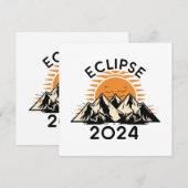 Totale Zonsverduistering 2024 Kaart (Voorkant / Achterkant)